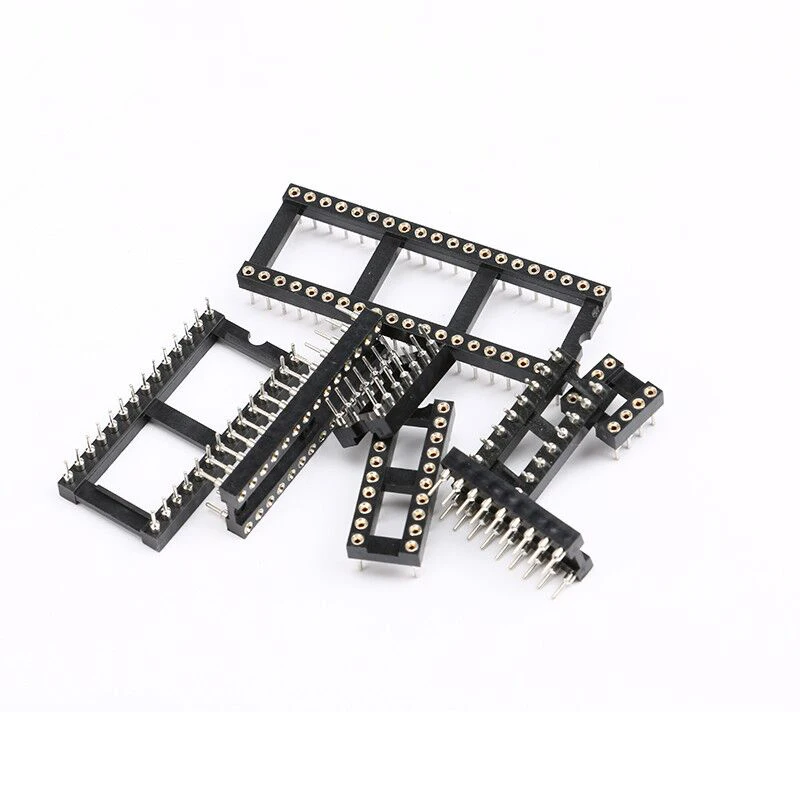10 шт. круглое отверстие IC розетки разъем DIP8 DIP14 DIP16 DIP18 DIP20 DIP28 DIP40 DIP