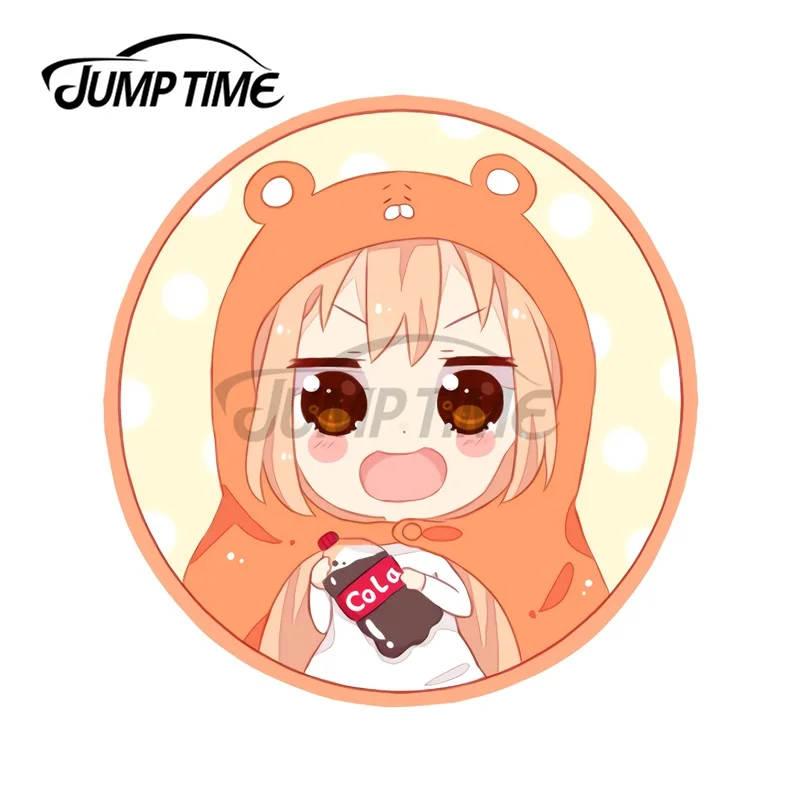 JumpTime 13 x 13 cm Himouto! Umaru-chan Car Sticker Windshield Trunk Decal Refrigerator Personality Vinyl Waterproof Car Wrap