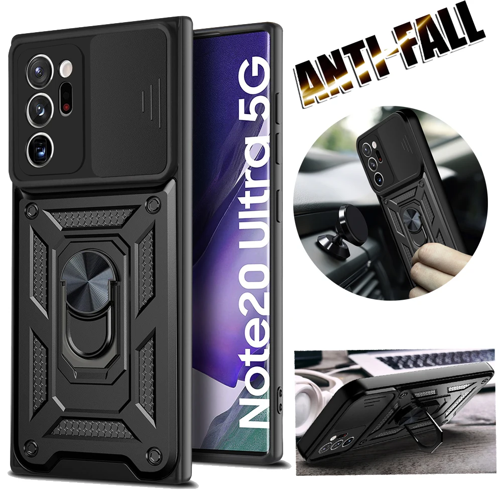 

Armor Car magnet Case For Samsung Galaxy A02S A10S A12 A20S A30 A31 A32 A42 A51 A52 A71 A72 Note 20 Ultra Phone Ring Cover Funda