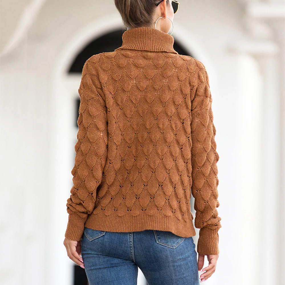 

Winter Tutleneck Sweater Women Plus Size Long Sleeved Solid Warm Knitted Pullover Sweaters Top Autumn Fashion Jumper Knitwear