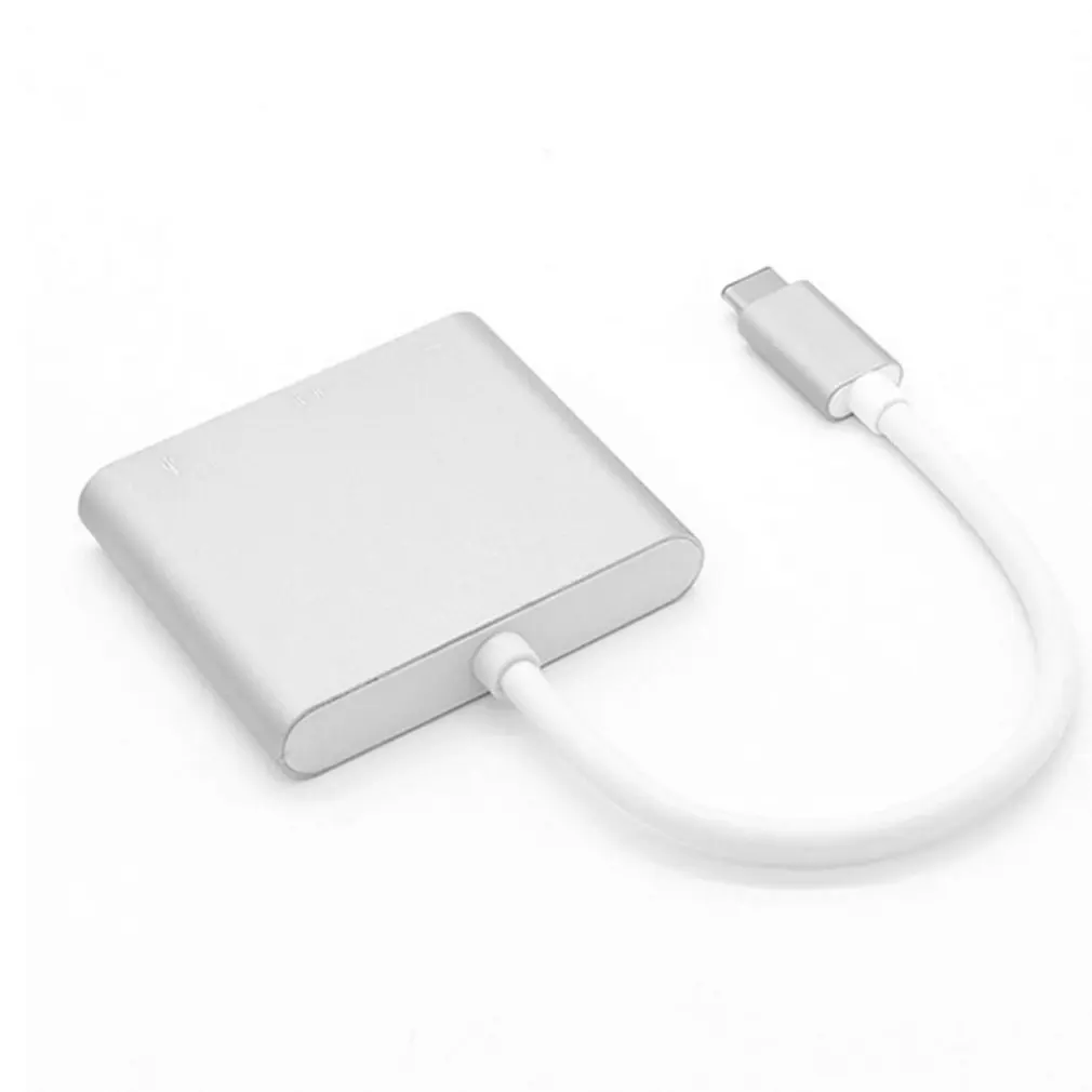 3 в 1 портативный Usb к Hdmi адаптер конвертер Тип c hdmi HDMI/USB 0/Type C Type