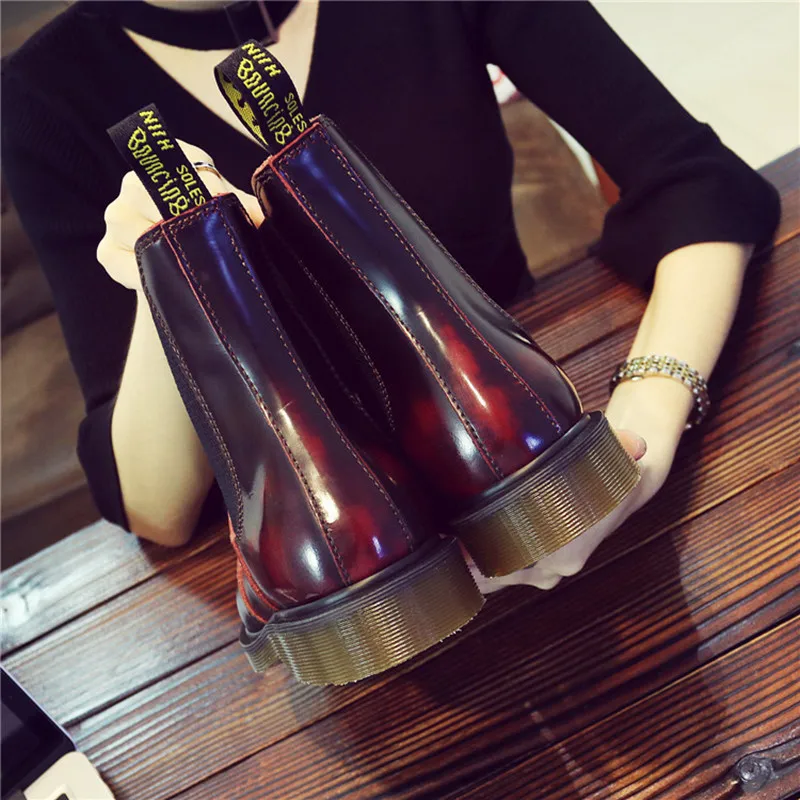 Новые женские Ботинки Martin модные повседневные мужские ботинки челси мужская