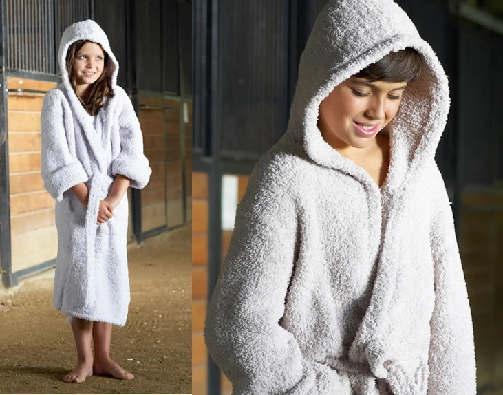 Халат детский супермягкий с капюшоном ночная рубашка халаты домашняя одежда для