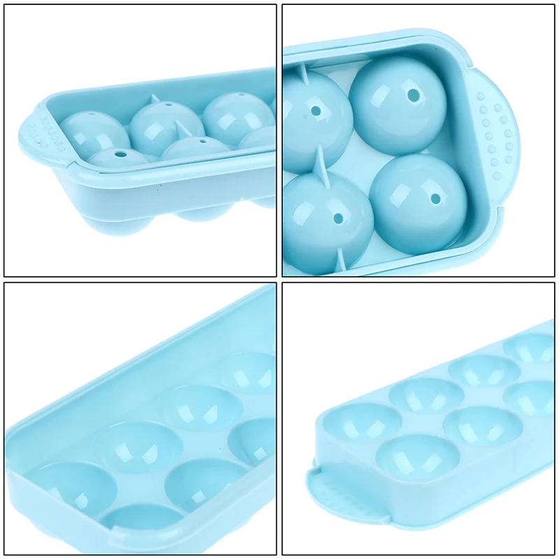 

1PC Plastic Molds Ice Tray 14 Grid 3D Round Ice Molds Home Bar Party Use Round Ball Ice Cube Makers Kitchen DIY Ice Cream Mould