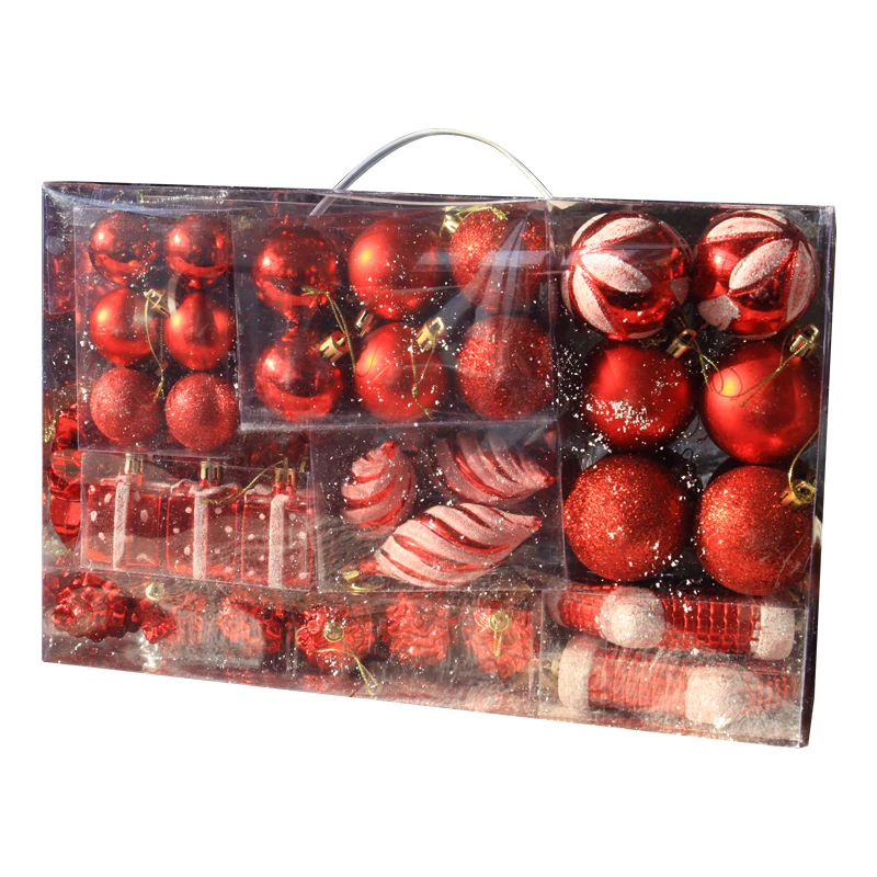 Роскошный персональный шпрей 72 упаковки Рождественский шар подвесной подвеска