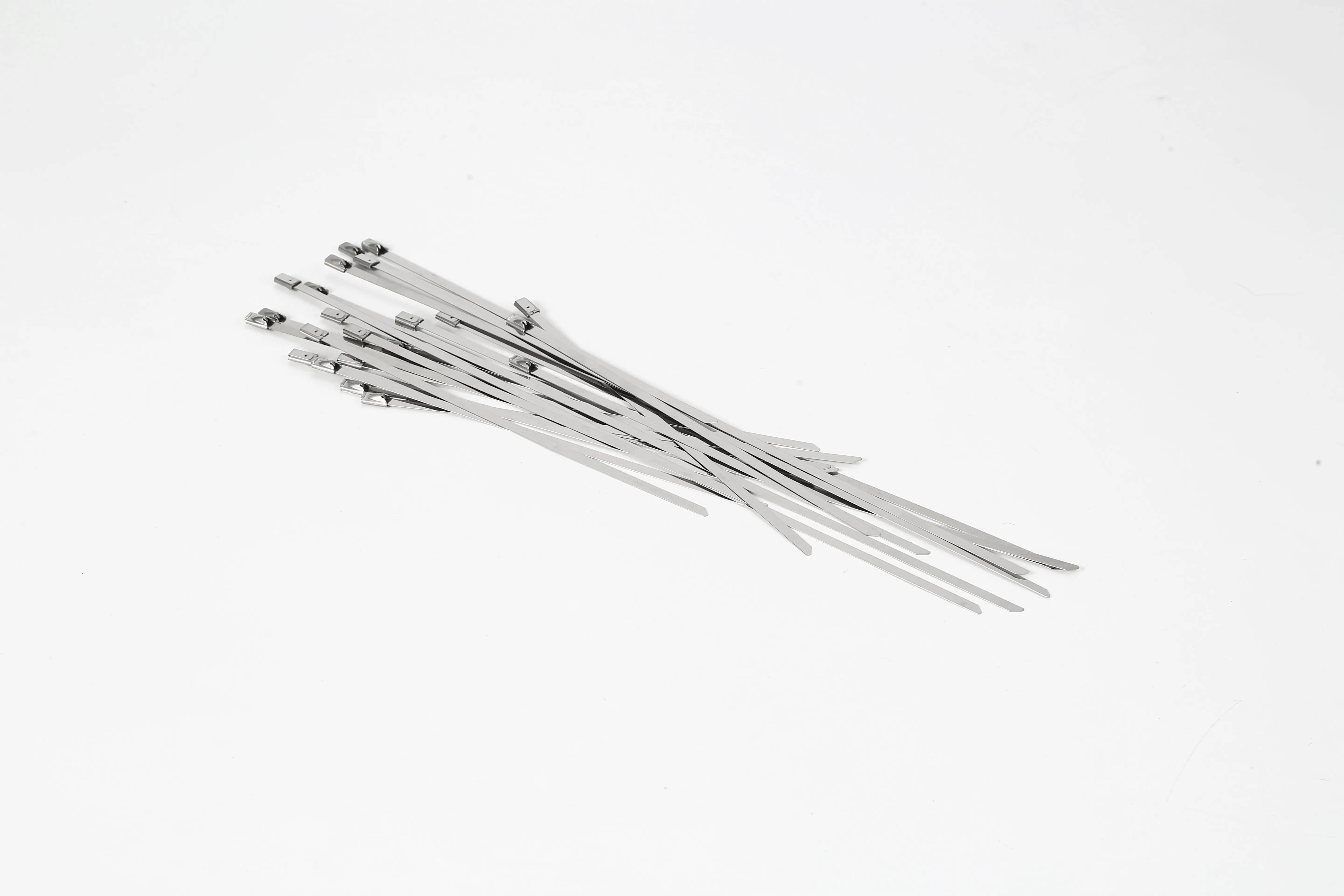 

High Quality 100PCS STAINLESS STEEL METAL CABLE TIES TIE ZIP WRAP EXHAUST HEAT STRAPS INDUCTION PIPE