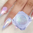 Блестящий зеркальный хромовый порошок для ногтей Русалка Дизайн ногтей Блестящий порошок градиентный цвет Сделай Сам пигмент для украшения тела для ногтей