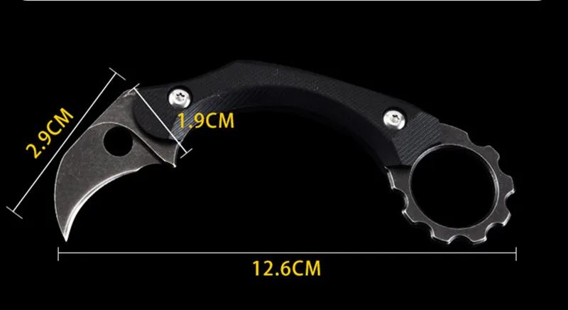 Нож с фиксированным лезвием, тактический нож с оболочкой Kydex, Коготь Karambit для охоты на открытом воздухе, выживания, тактического, приключенческого инструмента