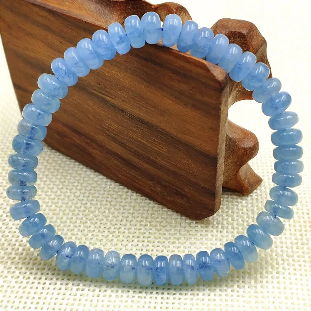 Натуральные Синие Бриллианты для женщин и мужчин подарок 7 мм растягивающиеся