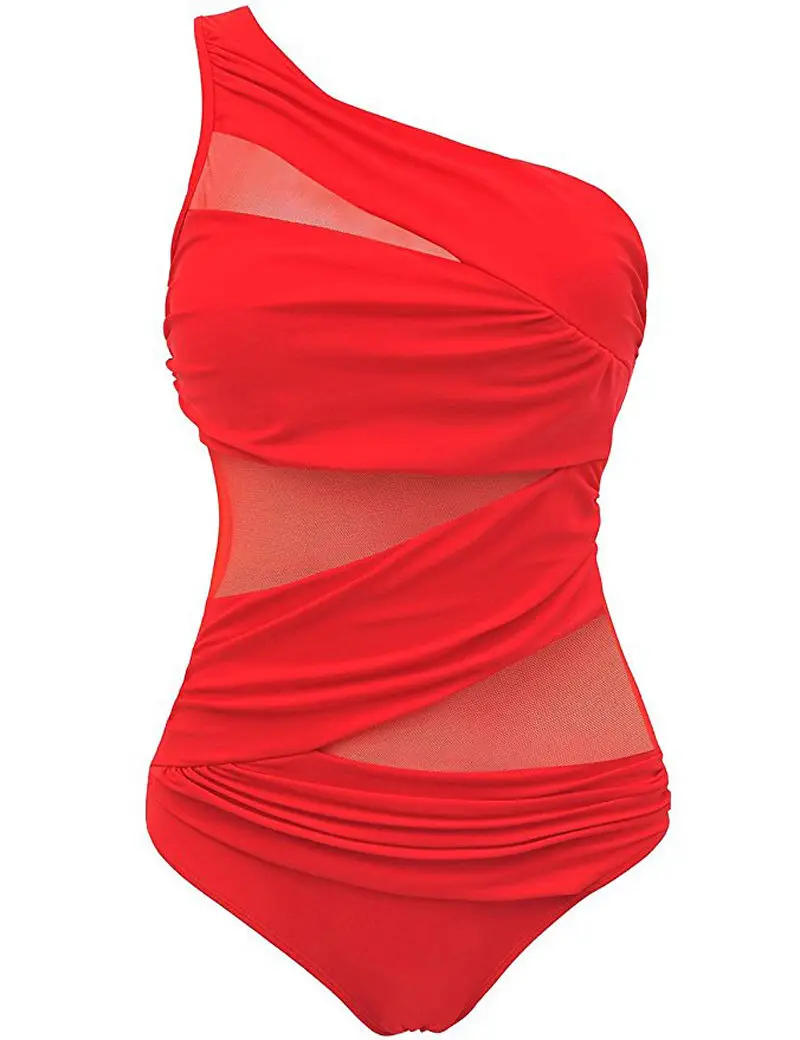 

Plus Size Women's Swimsuit Sexy One Piece Mesh Bikini Push-up Swimsuit Bathing Suit Swimwear Swimming Beach Bikini