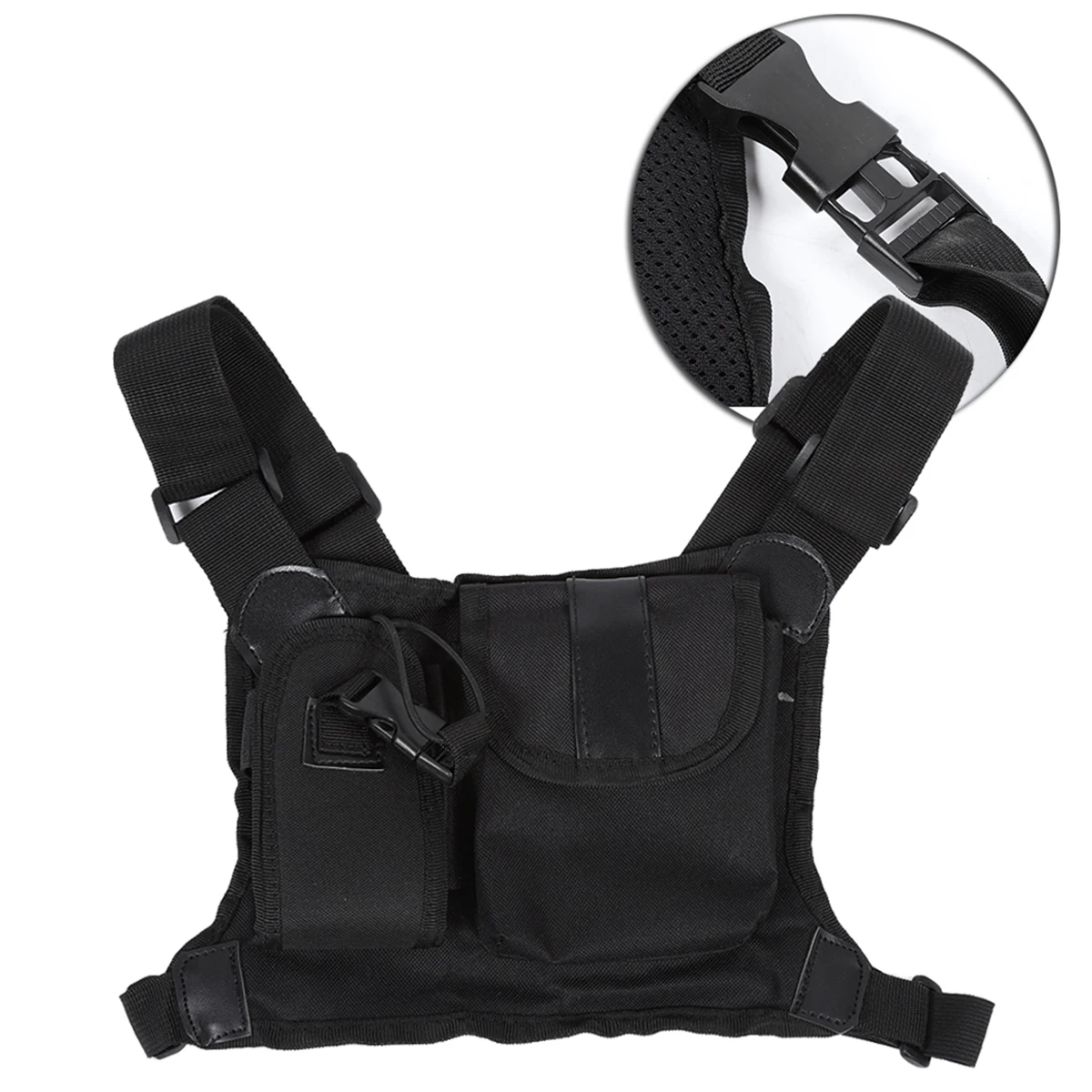 Сумка для рации SOONHUA Two Way Radio Chest Pocket Pack Backpack Accessory Pouch Holder Carry Bags on.