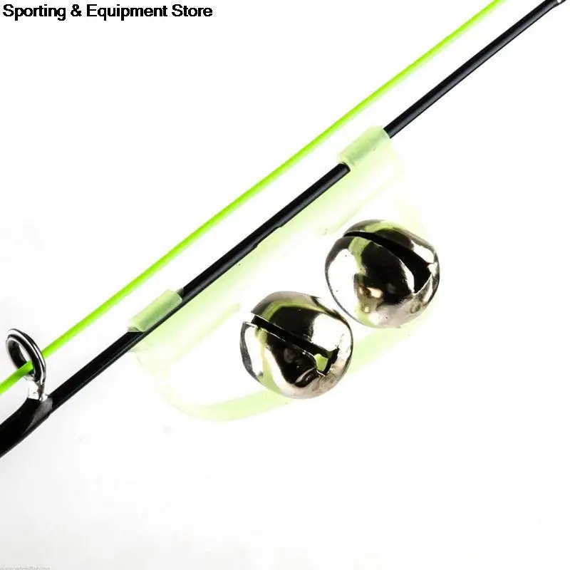 Светящаяся рыболовная кормушка 10 шт./лот колокольчик с двойным наконечником для