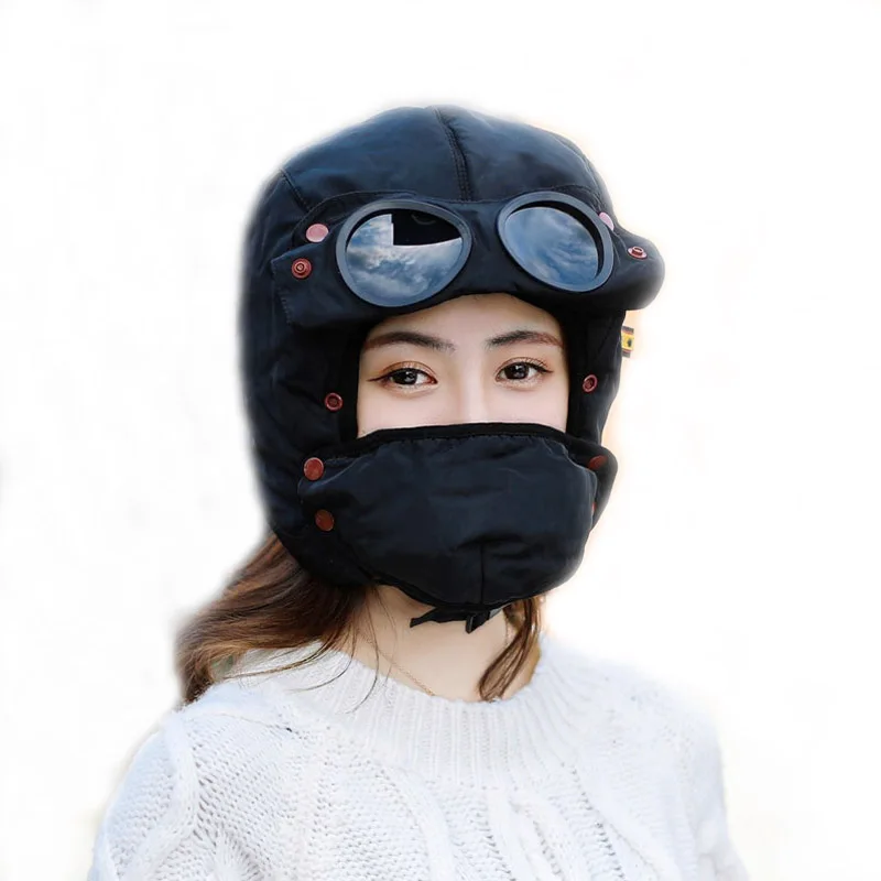 Женская зимняя меховая шапка Doitbest мужские шапки-бомберы ветрозащитная плотная