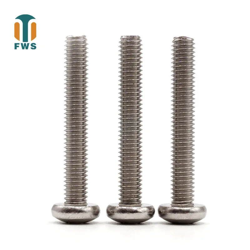 

316 GB/T 818-85 DIN ISO 7045 50 Pcs M6 Cross Recessed Pan Head Screws Phillips Stainless Steel Machine Screw Furniture Fittings