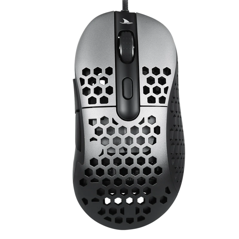 

HOT-N1 Gaming Mouse Wired Computer Mouse 6400 DPI Optical Sensor Lightweight Honeycomb Shell Weave Cable Starry