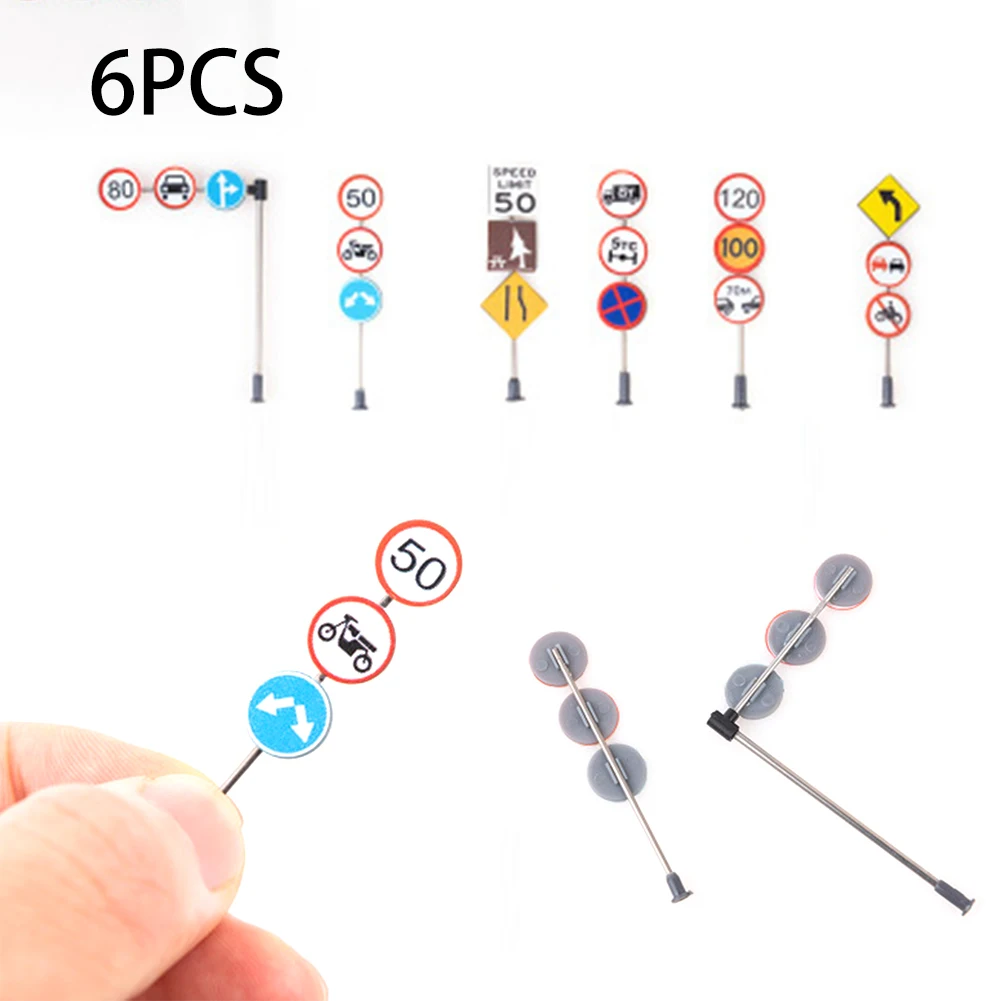 

City Street Three Ends Of Traffic Light Signs Road DIY Building Sand Table Model Signal Light Road Sign Miniature Model