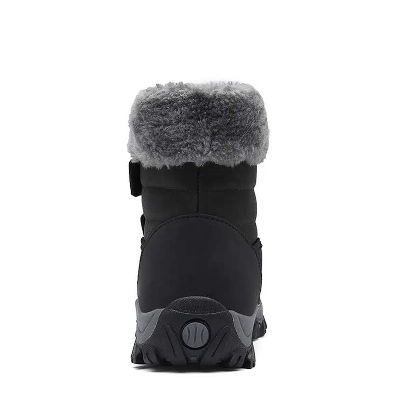 

Women Shoes Flock Winter Velcro Plush Flat Leisure Short Boots Waterproof Cotton Shoes Winter Warm Snow Ladies Boots Botas Mujer