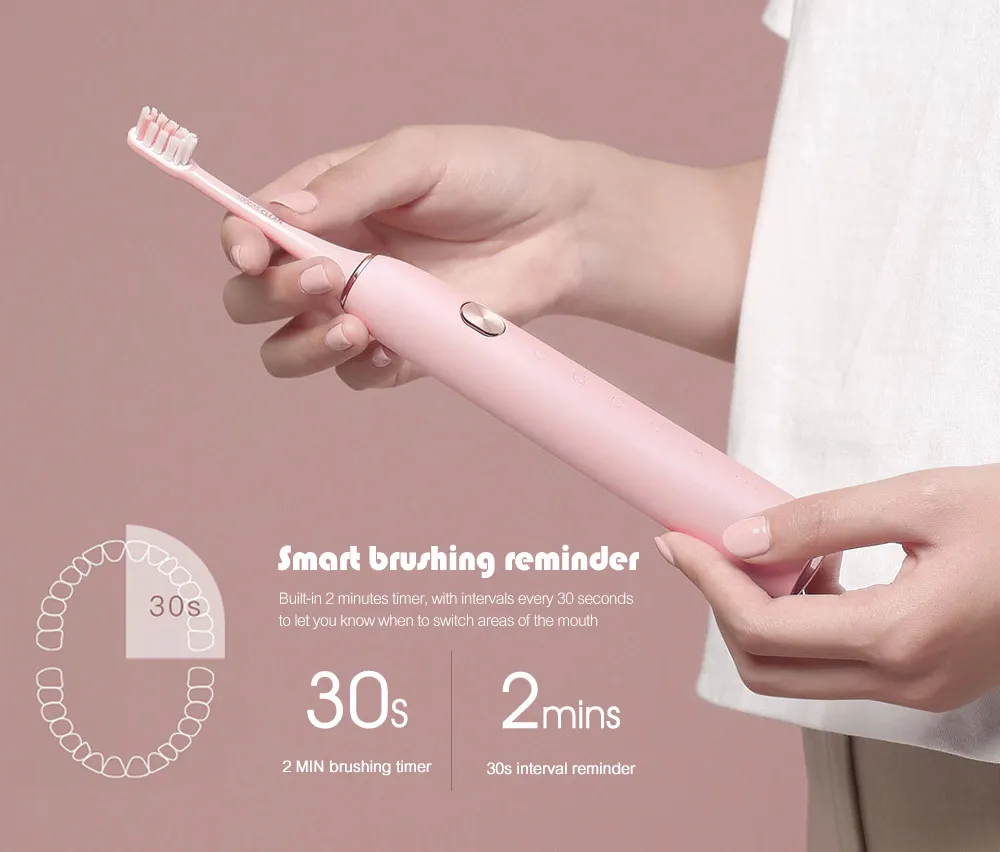 11 зубная щетка Soocare X3 Soocas обновленная электрическая звуковая Смарт чистая Bluetooth Водонепроницаемая беспроводная зарядка Mi Home APP
