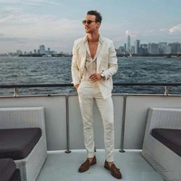 linen men suits for wedding prom blazer latest coat pant designs groom tuxedos costume homme two pieces slim fit terno masculino