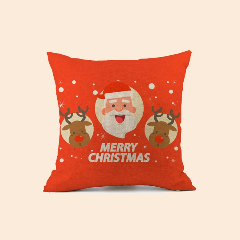 Чехол для подушки Merry Christmas декоративное хлопковое белье наволочка дивана