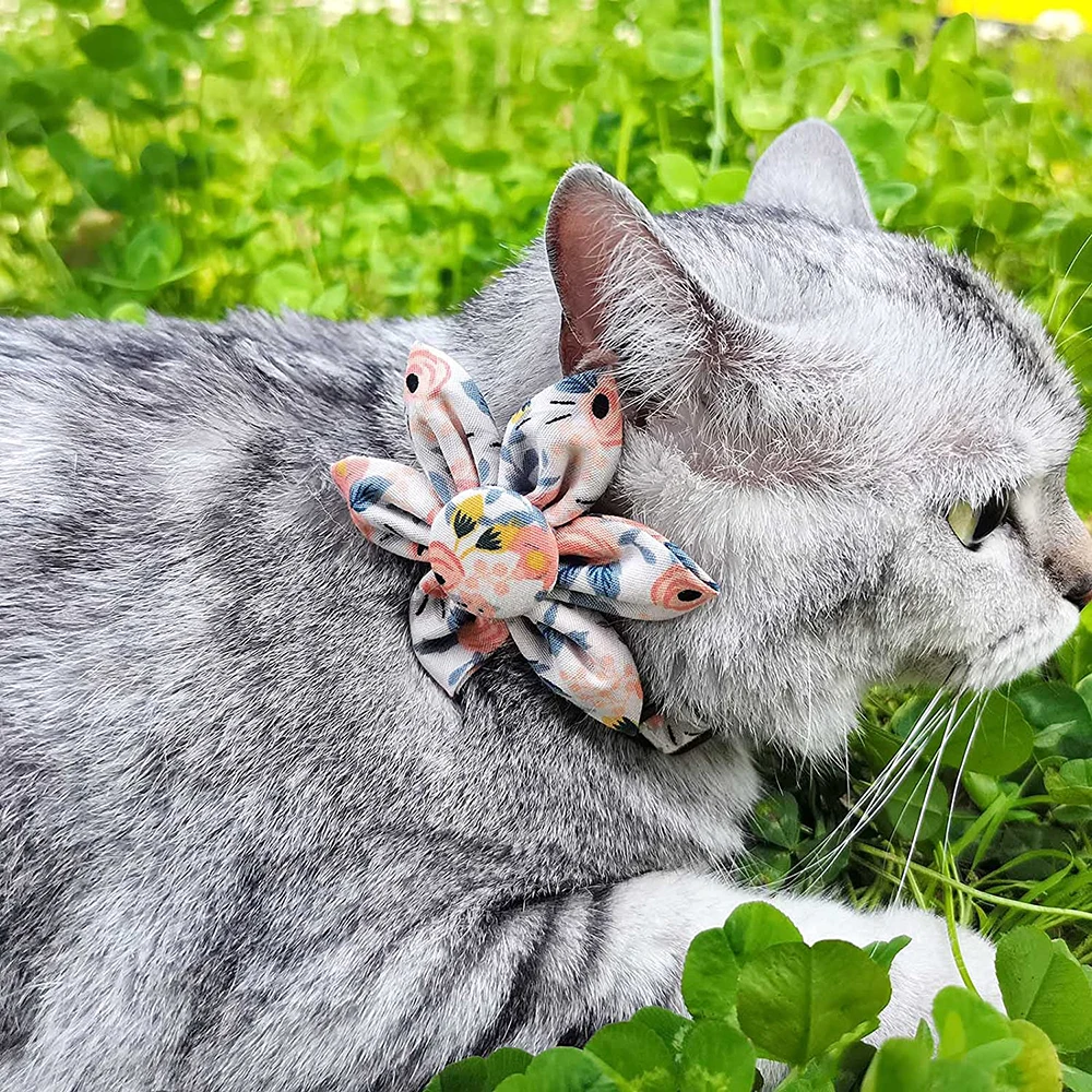 Аварийное отсоединение кошка воротник галстук-бабочка с расклешенными милый