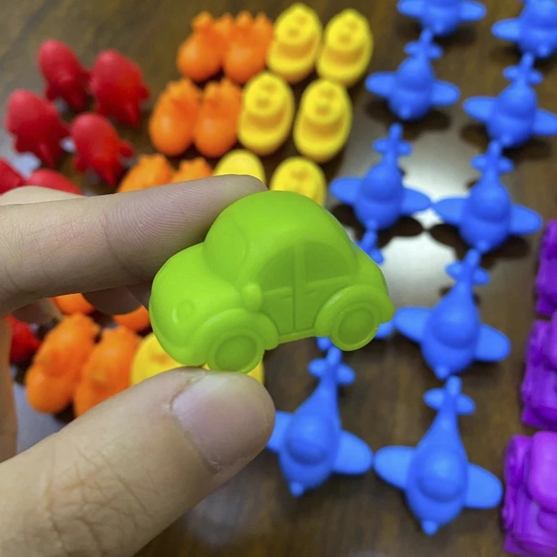 Детская развивающая игрушка Монтессори с подсчетом сортировка животных