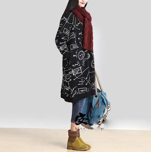 

New Korean Cotton And Linen Women Dress Loose Printed Winter Ladies Dresses Lolita Elegant Cute Femme Vestidos 2018 V574