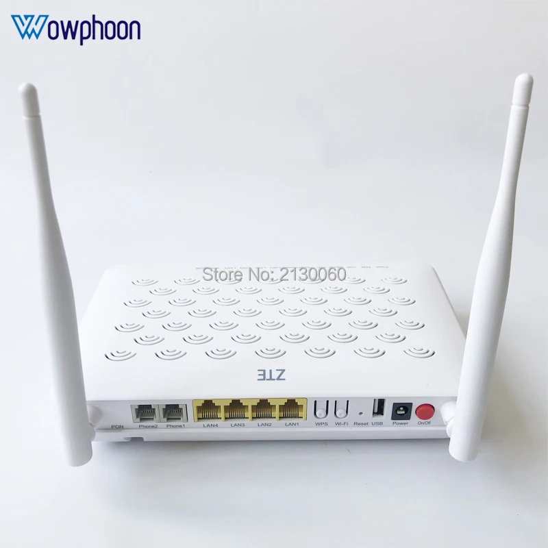 Бесплатная доставка ZTE F660W V5.2 GPON ONU ONT 4FE + 2TEL USB Wifi английская прошивка