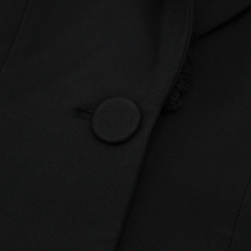 INDRESSME, модный сексуальный блейзер с v-образным вырезом, открытая спина, топ, длинные штаны, костюмы, набор, Официальный женский офисный комплект из 2 предметов