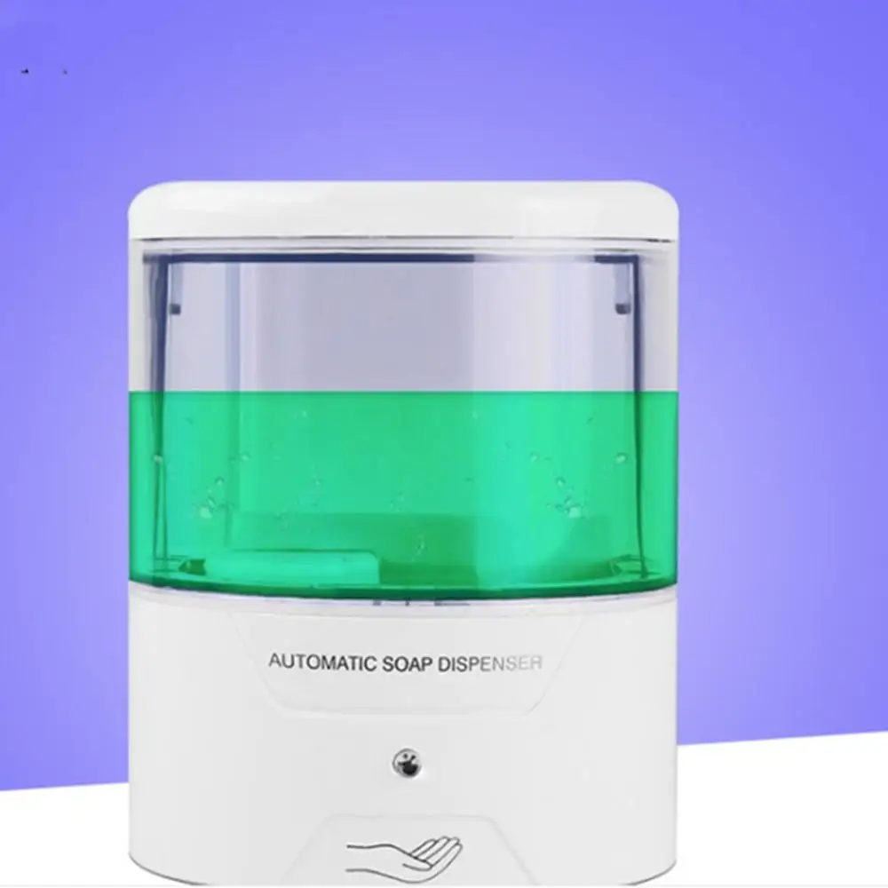 

White 600ml Infrared Induction Smart Liquid Soap Dispenser Sensor Touchless wall-mounted Automatic Soap Dispenser For Kitchen