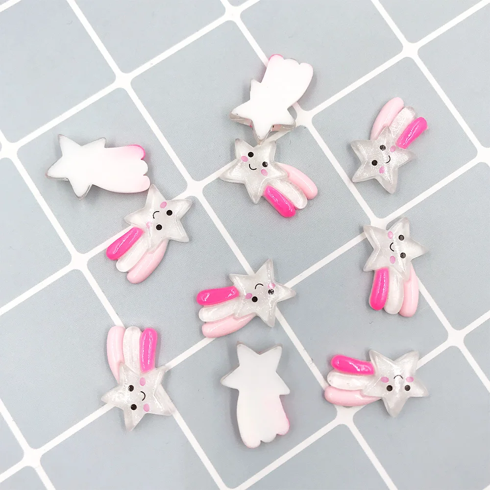 50 шт. глиттер метеоритный с плоской обратной стороной кабошон каваи Детские