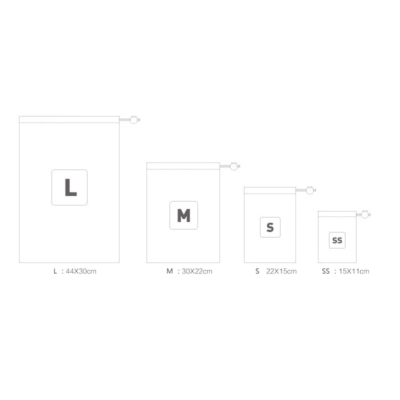 4 шт./компл. аксессуары для путешествий органайзер сумка хранения с завязкой