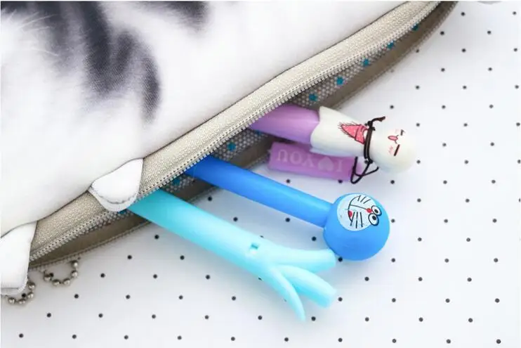 1 шт. Lytwtw милый мультфильм Kawaii животные кошка портативный Карандаш сумка Чехол карманный Pounch школа стационарный мягкая ткань