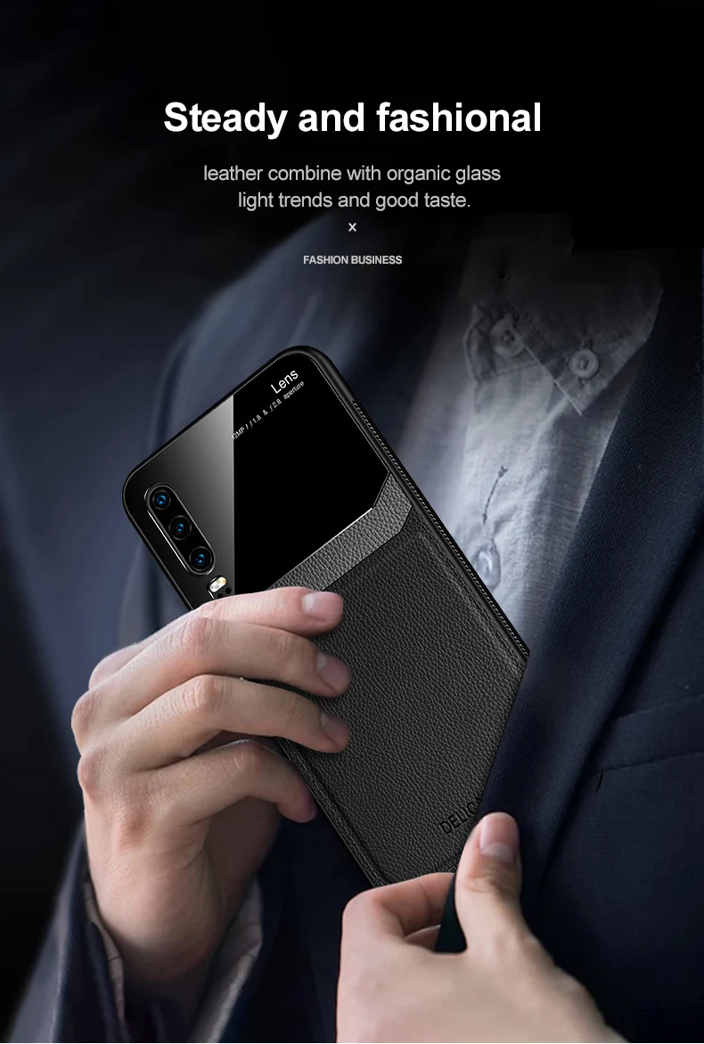 Чехол для телефона для huawei P30 Pro, чехол, модный органический Поликарбонат, зернистая кожа, с узором, Fundas для huawei P30 P20 Pro Lite, чехол