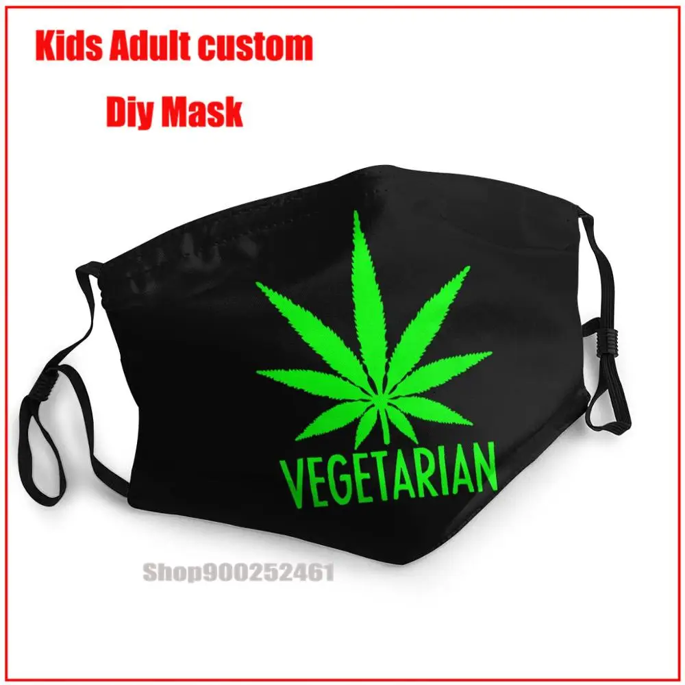 

Вегетарианская маска для самостоятельной сборки, моющаяся многоразовая маска для лица, маска для взрослых pm2.5, забавный паттем, принт грима...