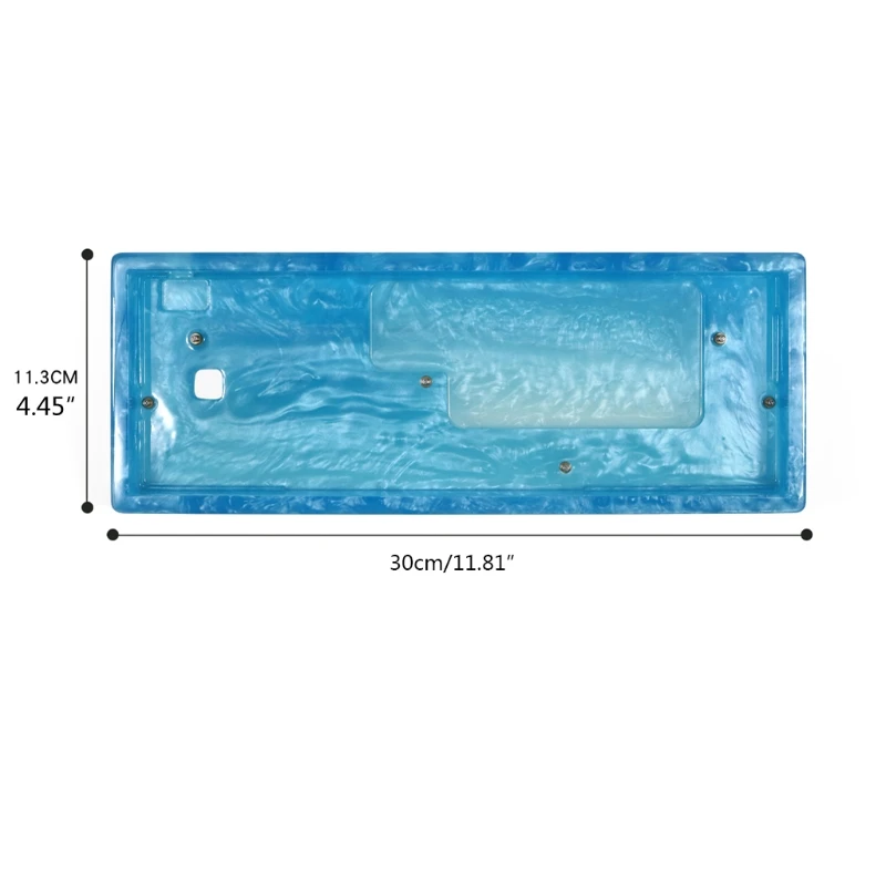 

50LA New Arrival DZ60 Keyboard Case Resin Light Case Milk Case Shell PCB Costar Plate For 60% GH60 DZ60 XD60 Poker2 Case Mini