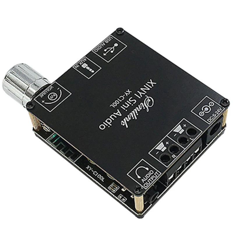 XY C100L Hi Fi 100WX2 Bluetooth 5 0 высокого Мощность цифровой стерео усилитель доска AUX USB