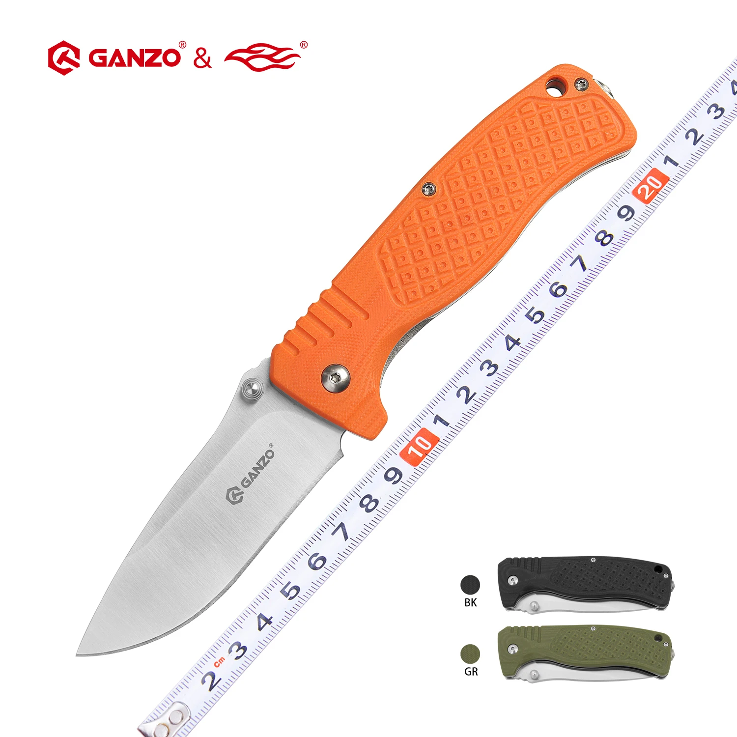 Складной нож Ganzo G722 Firebird F722 58 60HRC клинок 440C рукоятка G10 уличный инструмент для