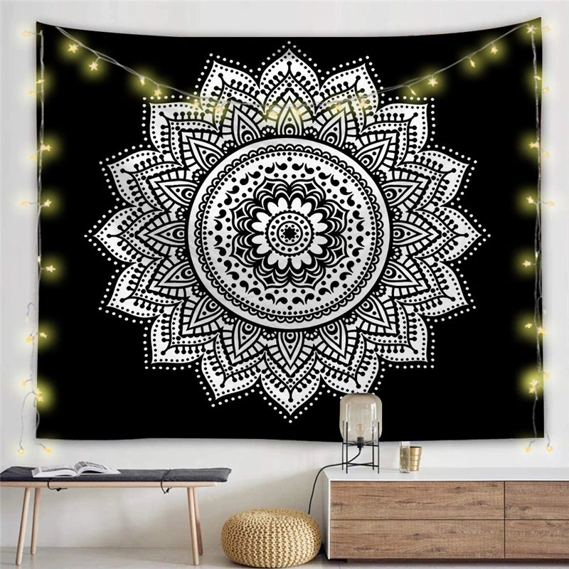 

Mandala Tapestry Living Room Bedroom Background Wall Decoration Cloth Bohemian Style Tapestry