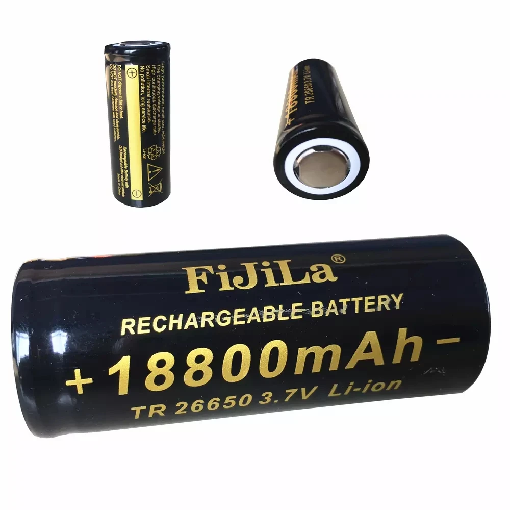 

2021 100% New Battery 26650 3.7V 18800mA Rechargeable Battery 50A Lithium Battery Suitable for Power Tools