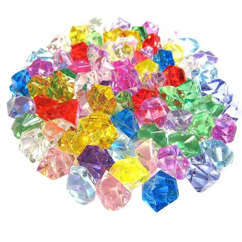 Разноцветные акриловые кристаллы драгоценный камень ледяные камни Настольная