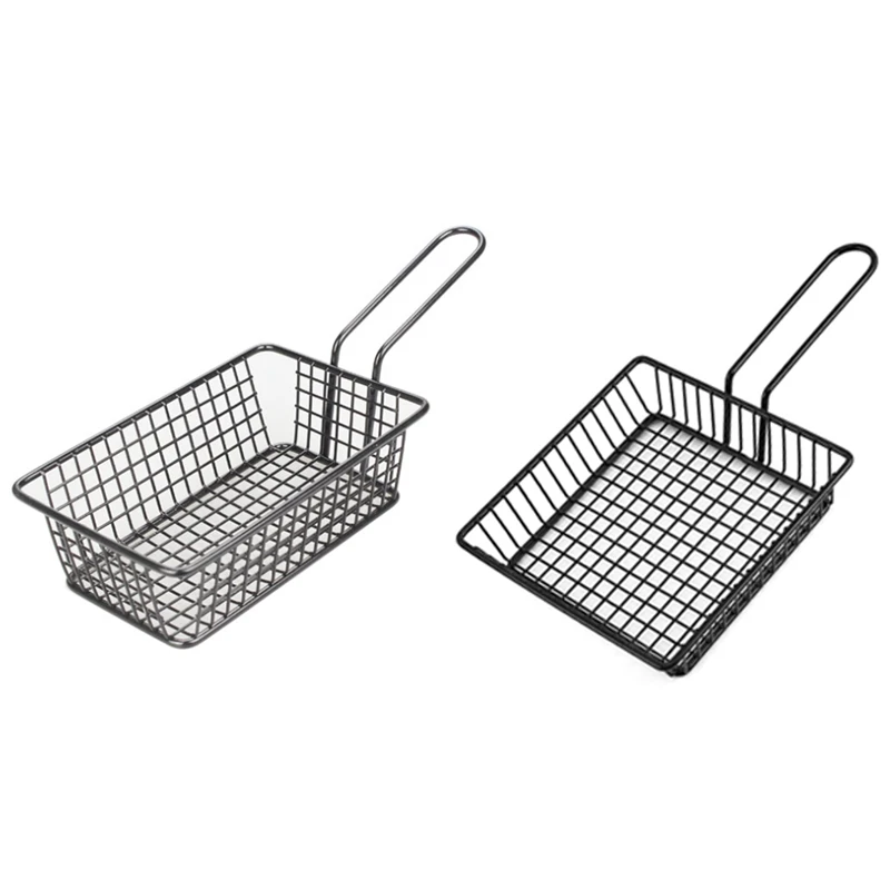 

Mini Chips Fry Basket French Fries Holder Mesh Wire Fries Basket Strainer for Fried Food