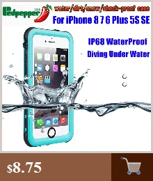 Водонепроницаемый чехол для IPhone 6 Plus SE 5S, оригинальная серия RedPepper Dot IP68, чехол для подводного плавания из ТПУ для IPhone 7 8 ISE3