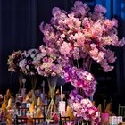 70 см50 см цветочные вазы Золотыебелые подставки для цветов Металлические дорожные свинцовые Свадебные фотостеллажи для украшения вечевечерние