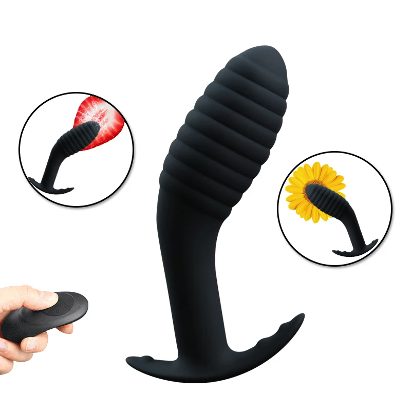 Дистанционное управление мужской вибрирующий Анальная пробка массажер простаты