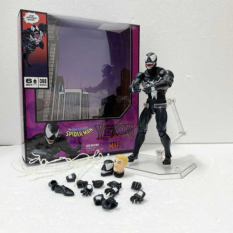 Новинка Mafex 075 Spderman Venom Человек-паук комикс версия фигурка модель игрушка подарок для детей