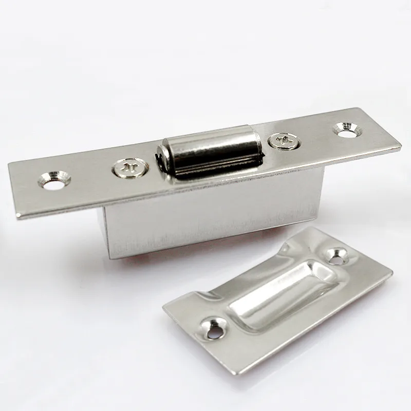 

1pcs Stainless Steel Door Touch Bead Magnet Hidden Lock Buckle Use KTV Hotel Cupboard Wooden Door Furniture Hardware Accessories