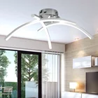 Современная светодиодная потолочная лампа в форме тройника, лампа без синего светильник и стробоскопа для защиты глаз, домашсветильник для гостиной