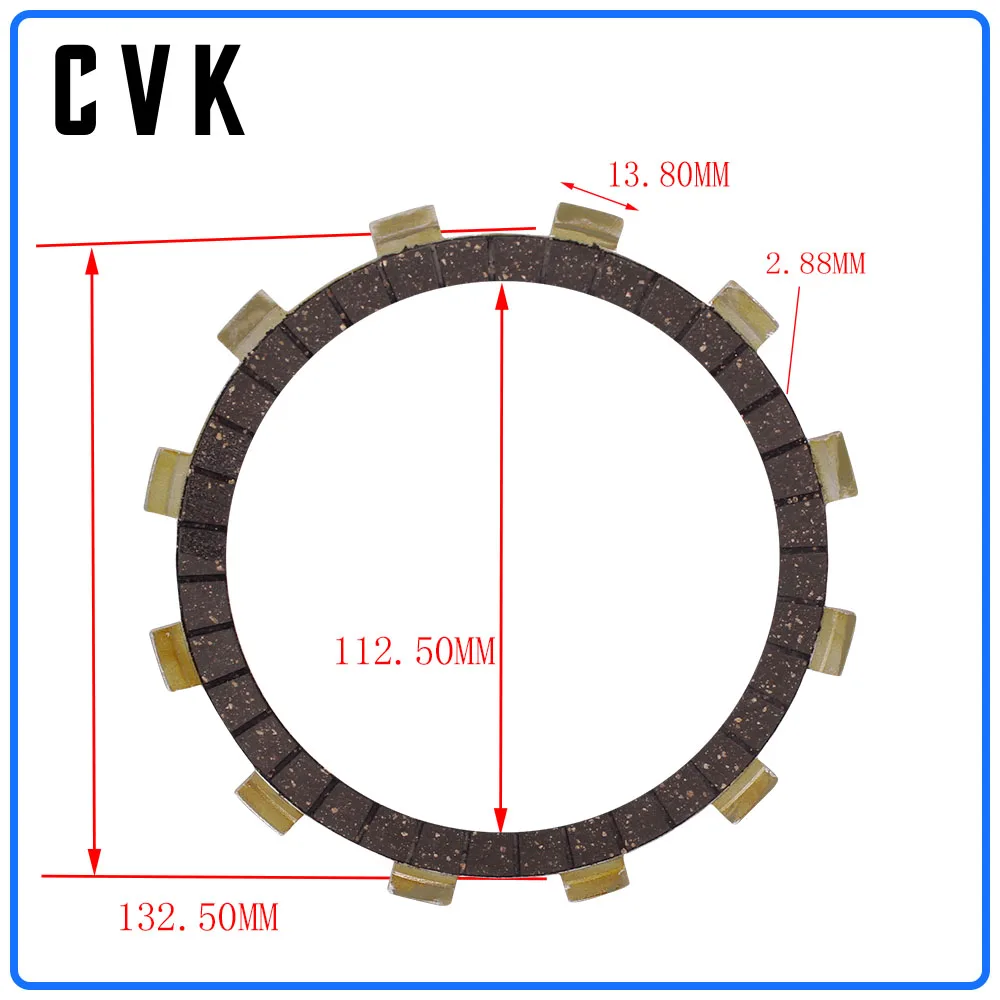 CVK 1 Set 7 PCS Clutch Disc Friction Plates Engine For Yamaha XJR400 FZ600 XJ600 FJ600 TDM850 YX600 XTZ750 |