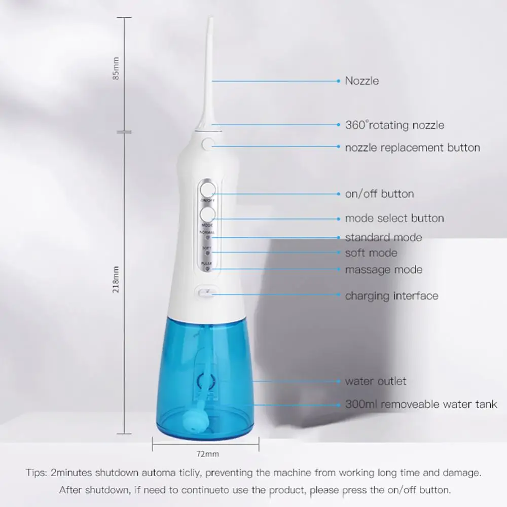 

50% Hot Sale Electric Dental Scaler Tooth Floss Water Washing Tartars Removal Cleaning Tool